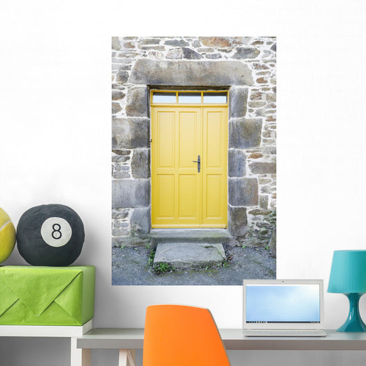 Yellow Front Door Front