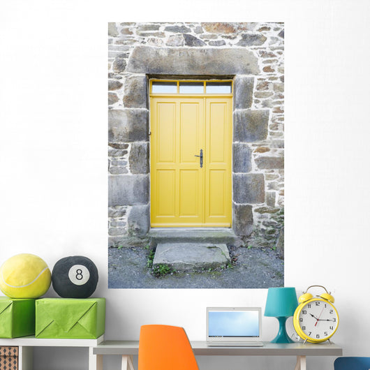 Yellow Front Door Front