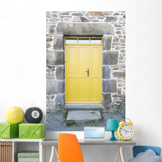 Yellow Front Door Front