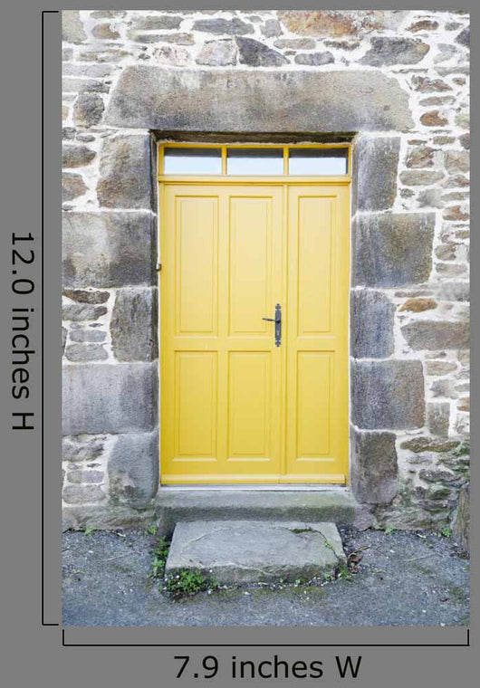 Yellow Front Door Front