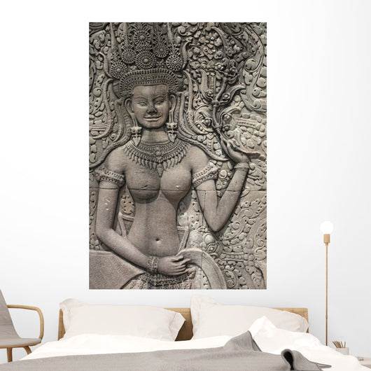 Woman Apsara Wall Mural