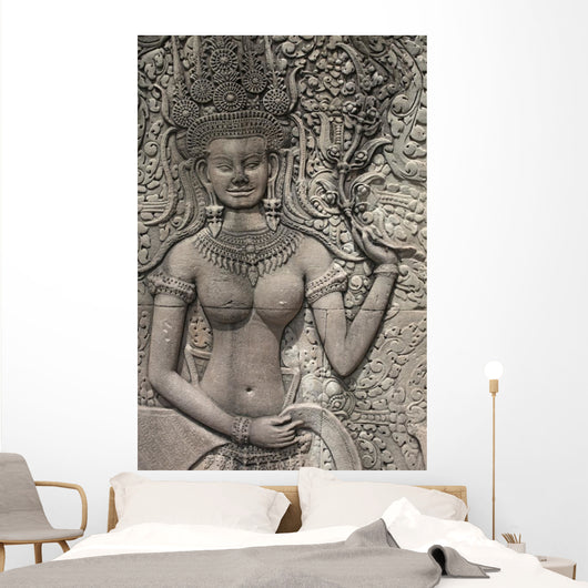 Woman Apsara Wall Mural