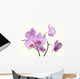 Pink Orchid Flowers Wall Decal