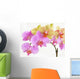 Bunches of Multicolour Orchids Wall Decal