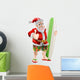 Thumbs up Surfing Santa Claus Wall Decal