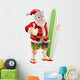 Thumbs up Surfing Santa Claus Wall Decal