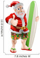 Thumbs up Surfing Santa Claus Wall Decal