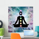 Cosmic Meditation in Lotus Position Wall Mural