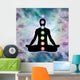 Cosmic Meditation in Lotus Position Wall Mural