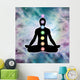 Cosmic Meditation in Lotus Position Wall Mural
