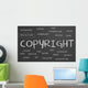 Copyright Word Cloud Wall Mural