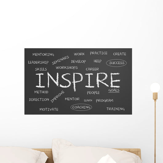 Inspire Word Cloud Wall Mural