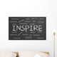 Inspire Word Cloud Wall Mural