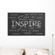 Inspire Word Cloud Wall Mural