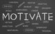 Motivate Word Cloud Wall Mural