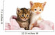 Two Kittens Wrapped Pink Wall Decal