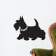 scottish terrier black and white Wall Decal