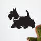 scottish terrier black and white Wall Decal