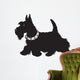 scottish terrier black and white Wall Decal