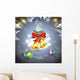 Christmas Bells with Gifts Wall Mural