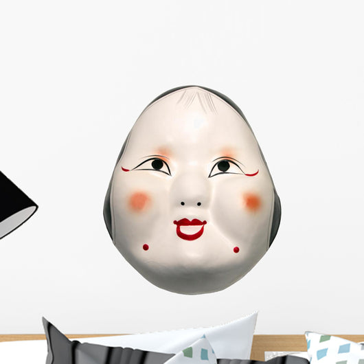 Japanese Mask Wall Decal
