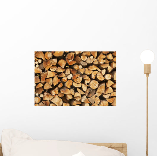 Pile Logs for Fire
