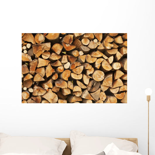 Pile Logs for Fire