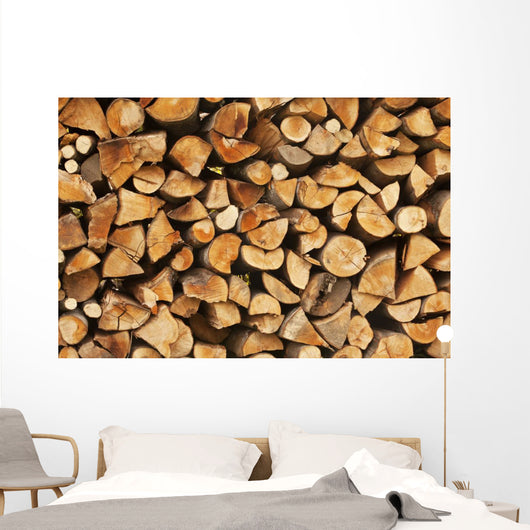 Pile Logs for Fire