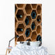 Wine Rack with Bottles Wall Mural