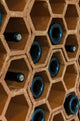Wine Rack with Bottles Wall Mural