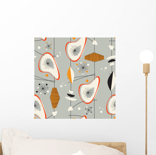 Seamless Vintage Modern Pattern Vector Wall Decal