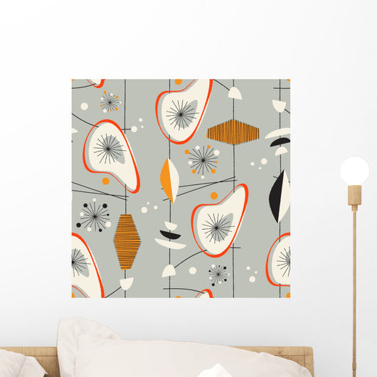 Seamless Vintage Modern Pattern Vector Wall Decal