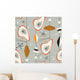 Seamless Vintage Modern Pattern Vector Wall Decal