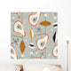 Seamless Vintage Modern Pattern Vector Wall Decal
