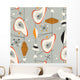 Seamless Vintage Modern Pattern Vector Wall Decal