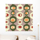 Seamless Vintage 60s Pattern Vector Wall Decal