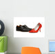 Black and Red Shoes Wall Decal