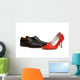 Black and Red Shoes Wall Decal