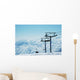 Ski Lift Chairs Bright Wall Mural