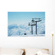 Ski Lift Chairs Bright Wall Mural