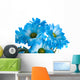 Blue Flowers Wall Mural