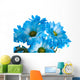 Blue Flowers Wall Mural