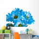Blue Flowers Wall Mural