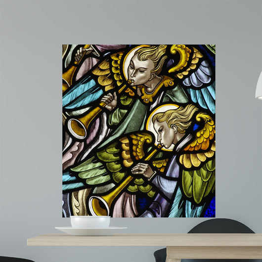 Angels Making Music Wall Mural