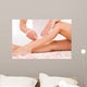 Beautician Waxing Woman Leg