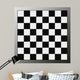 Chess Board Grey Gradient Wall Mural