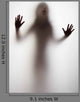 Girl Silhouette behind Transparent