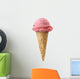 strawberry ice cream Wall Decal