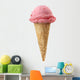 strawberry ice cream Wall Decal