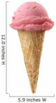 strawberry ice cream Wall Decal